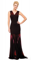 Abiballkleider 2014 lang sexy Abendkleid burgund