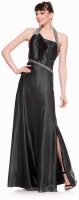 Hollywood Abendkleid schwarz Satin