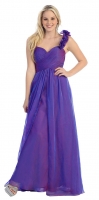 Abiballkleider 2014 Abendkleid violett Chiffon