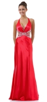 Red-Carpet-Dress Abendkleid rot Charmeuse