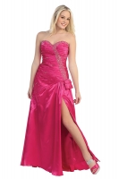 Abi-Ballkleid 2015 Trend Glamour magenta Satin