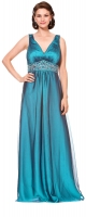 Abendkleid XXL große Größen Brautmutter teal
