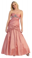 Corsagen-Abi-Ballkleid altrosa Meerjungfrau
