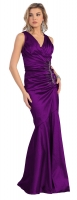Brautmutterkleider lang XXL Festkleid violett