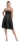 SALE Cocktailkleid Satin schwarz trägerlos kurz 