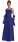 Festkleid dunkelblau Corsagen Ballkleid Satin 