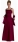 Festkleid burgund Corsagen Ballkleid Satin 
