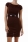 Cocktailkleid dunkel braun Abendkleid kurz 